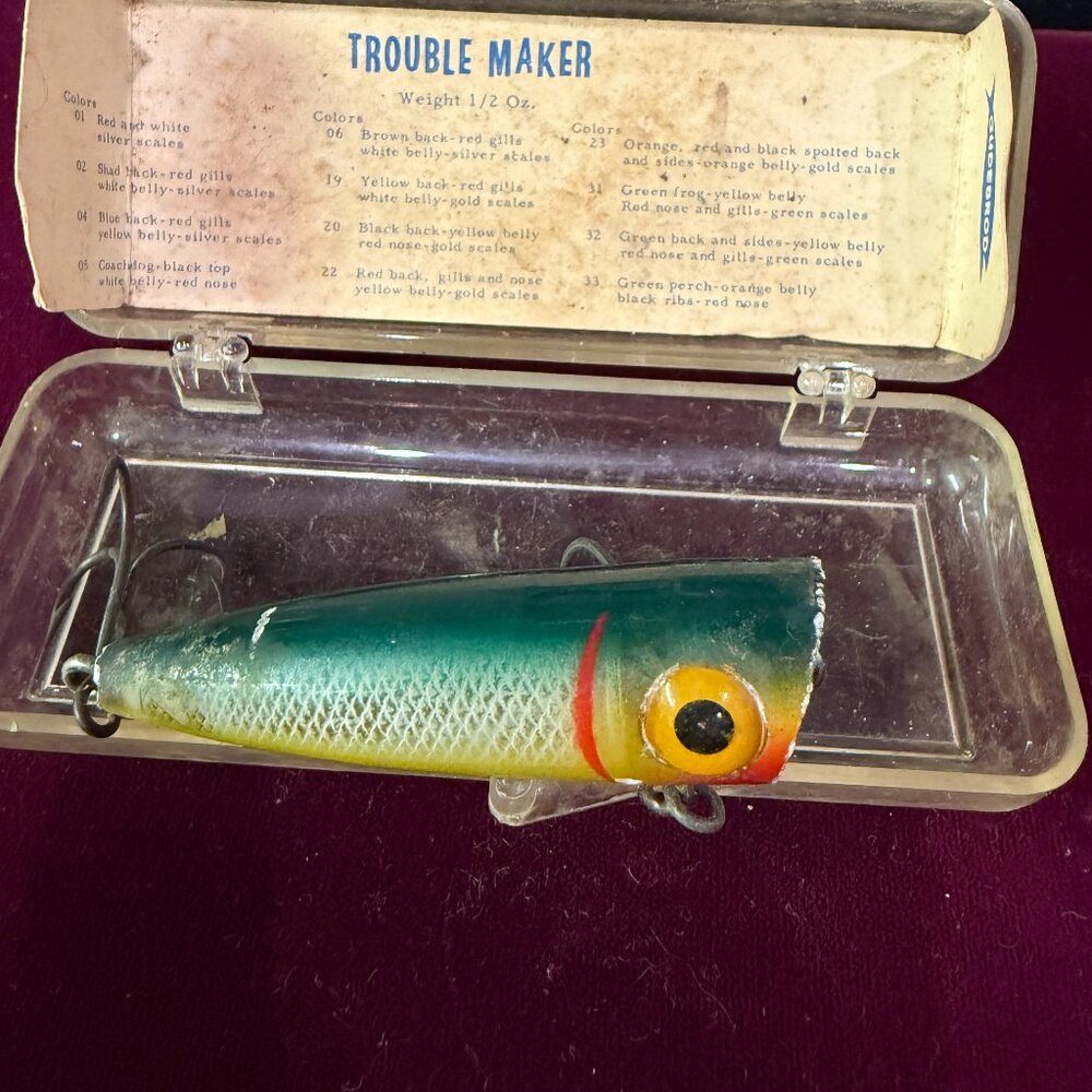 VTG fishing lures, Red Fin and Trouble Maker